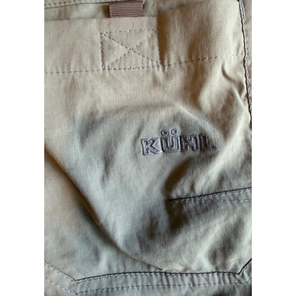 Kuhl Renegade Convertible Stealth Pants Mens 33x32 Khaki Hiking Cargo Trousers - Picture 7 of 11